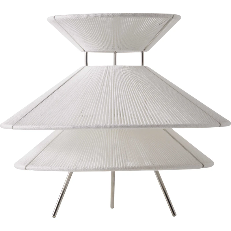 Kiku Tischlampe 35,5 cm, Weiß