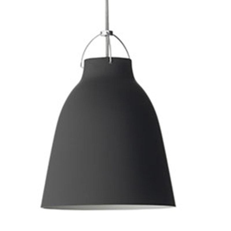 Caravaggio Deckenleuchte P2 3m Kabel, Matt Schwarz