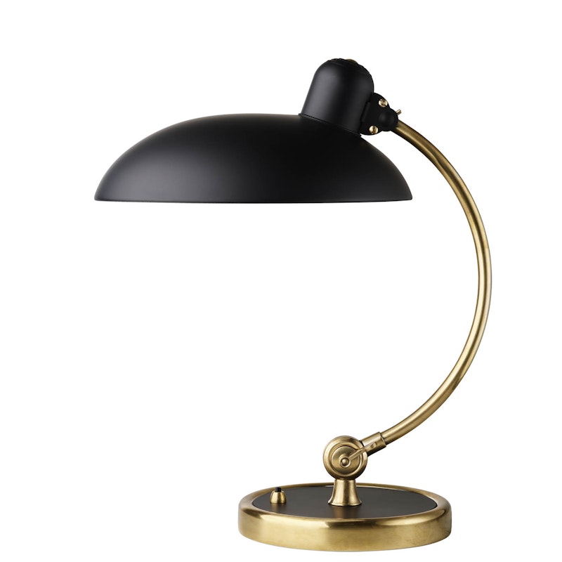 Kaiser Idell 6631-T Luxus Tischlampe, Messing / Schwarzmatt