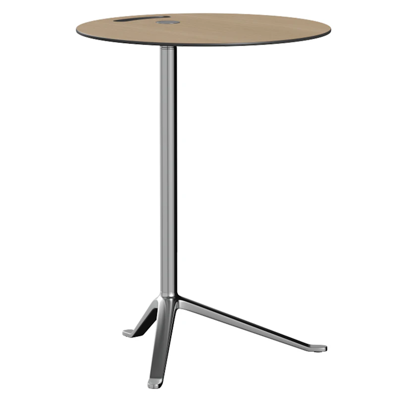 Little Friend KS12 Side Table, Chrome / Oak