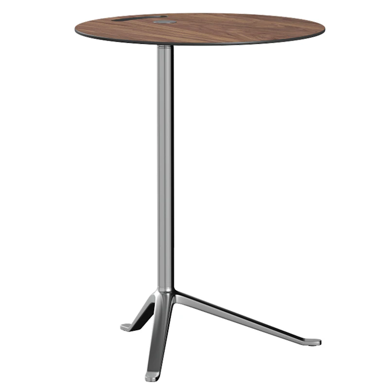 Little Friend KS12 Side Table, Chrome / Walnut