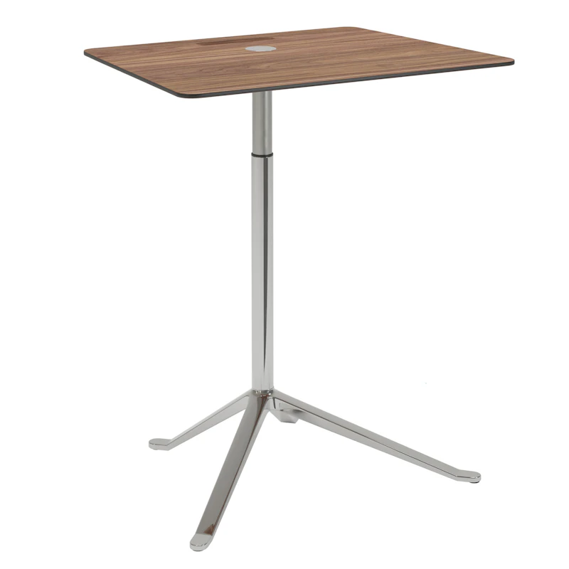 Little Friend KS13 Side Table, Chrome / Walnut