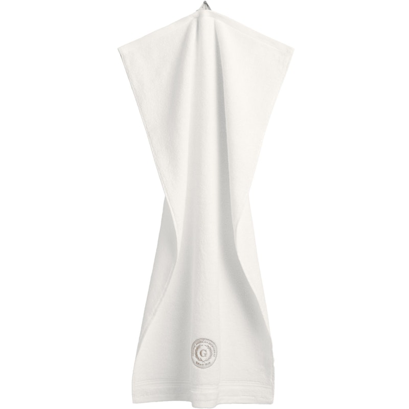 Crest Handtuch 30x50 cm, Weiß