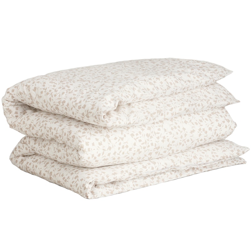 Ditsy Flower Bettwäsche 150x210 cm + 50x60 cm, Beige