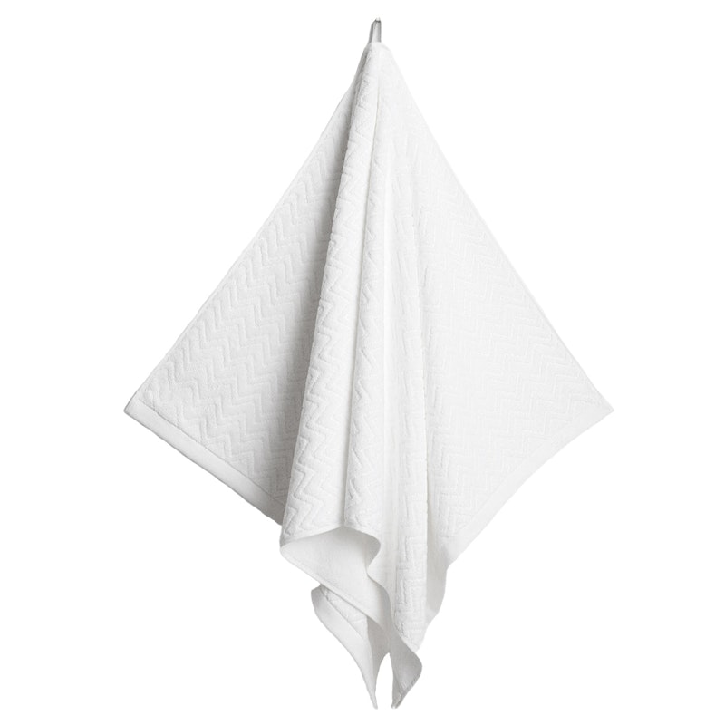 Jacquard Herringbone Handtuch 50x70 cm, Anchor Grey