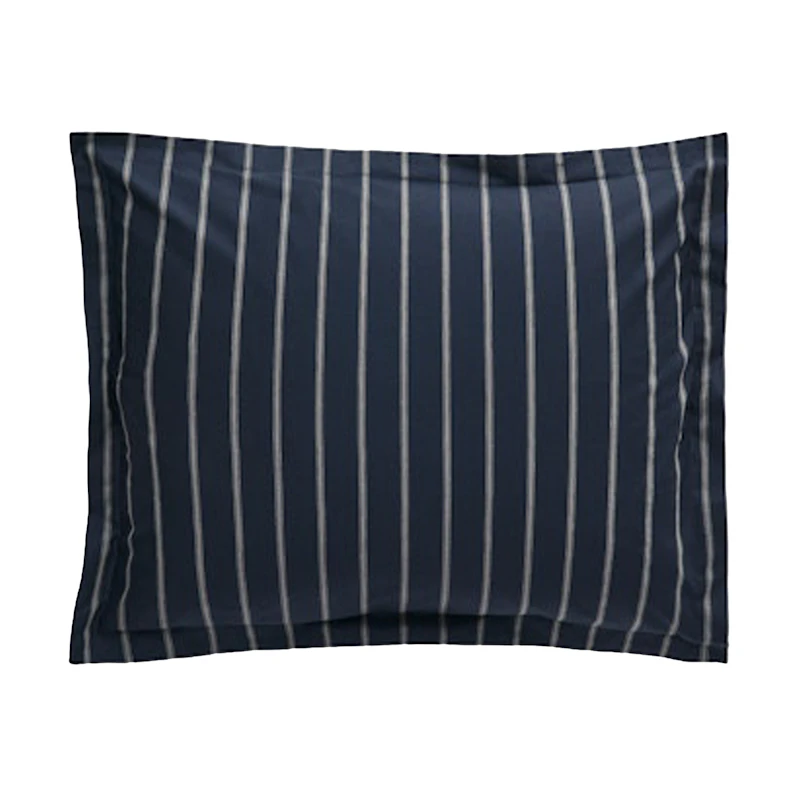 Oxford Stripe Kissenbezug, Blau