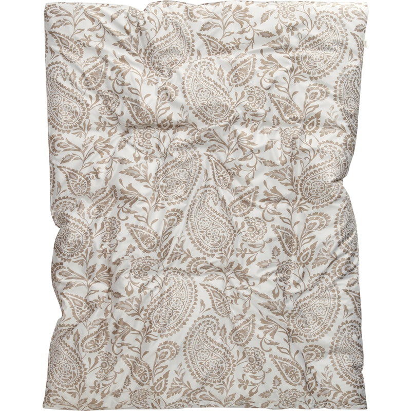 Paisley Bettdeckenbezug Weiß 220x220 cm, Dry Sand