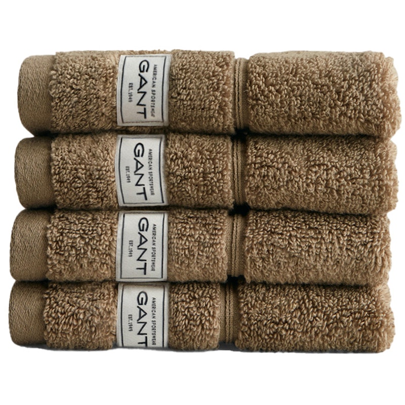 Premium Handtücher 30x30 cm 4-er Set, Cold Beige