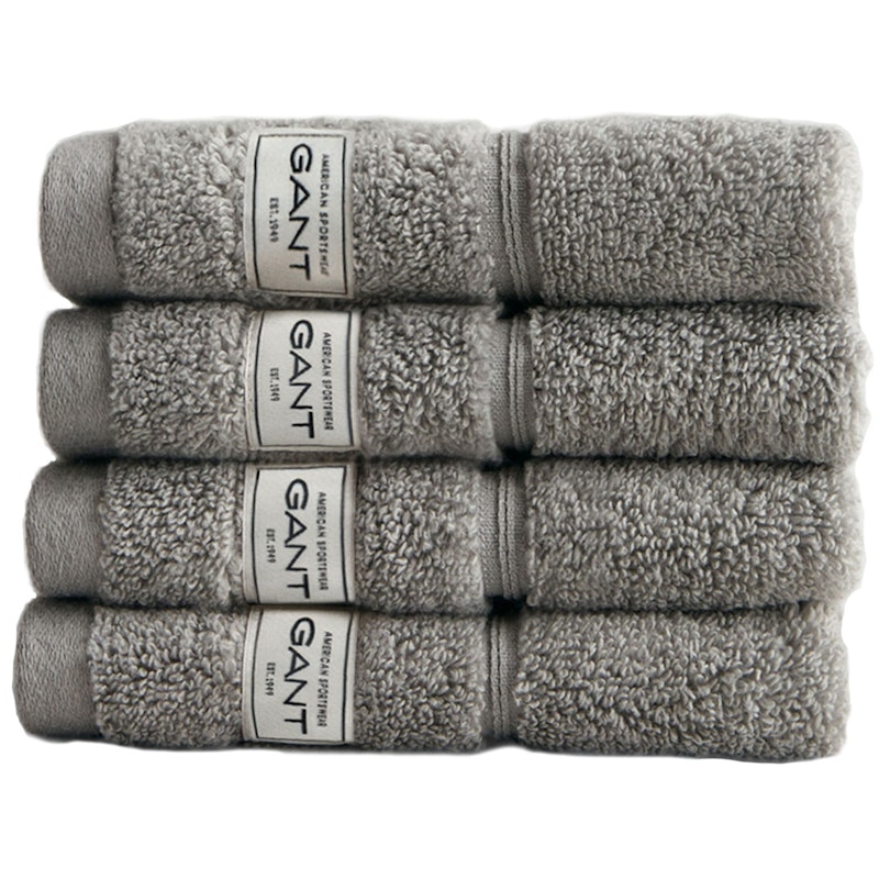 Premium Handtücher 30x30 cm 4-er Set, Concrete Grey