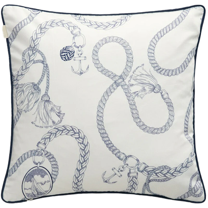 Sateen Sailing Kissen 50x50 cm, Eggshell