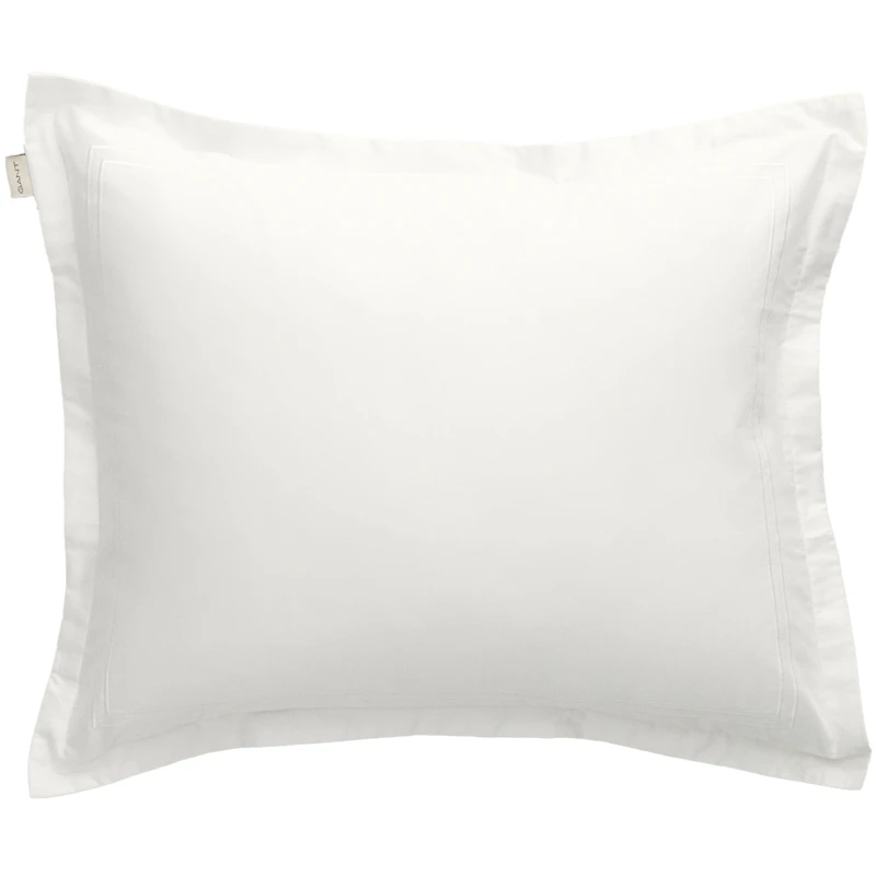 Sateen Stitch Kissenbezug 50x60 cm, Weiß