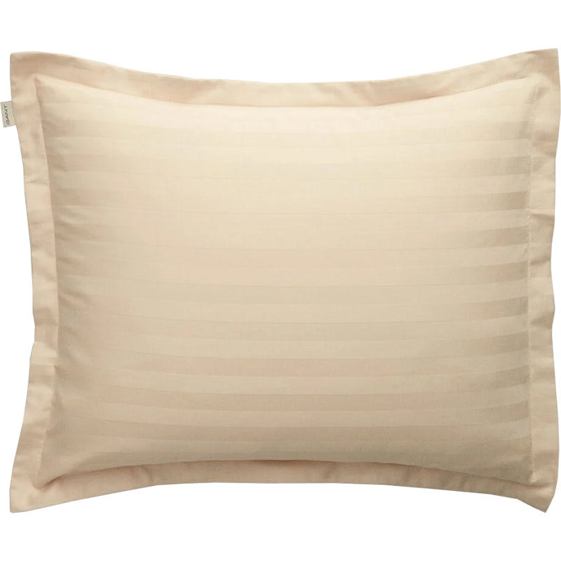 Sateen Stripe Kissenbezug 50x60 cm, Putty