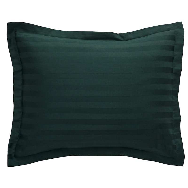 Sateen Stripe Kissenbezug 50x60 cm, Tartan Green