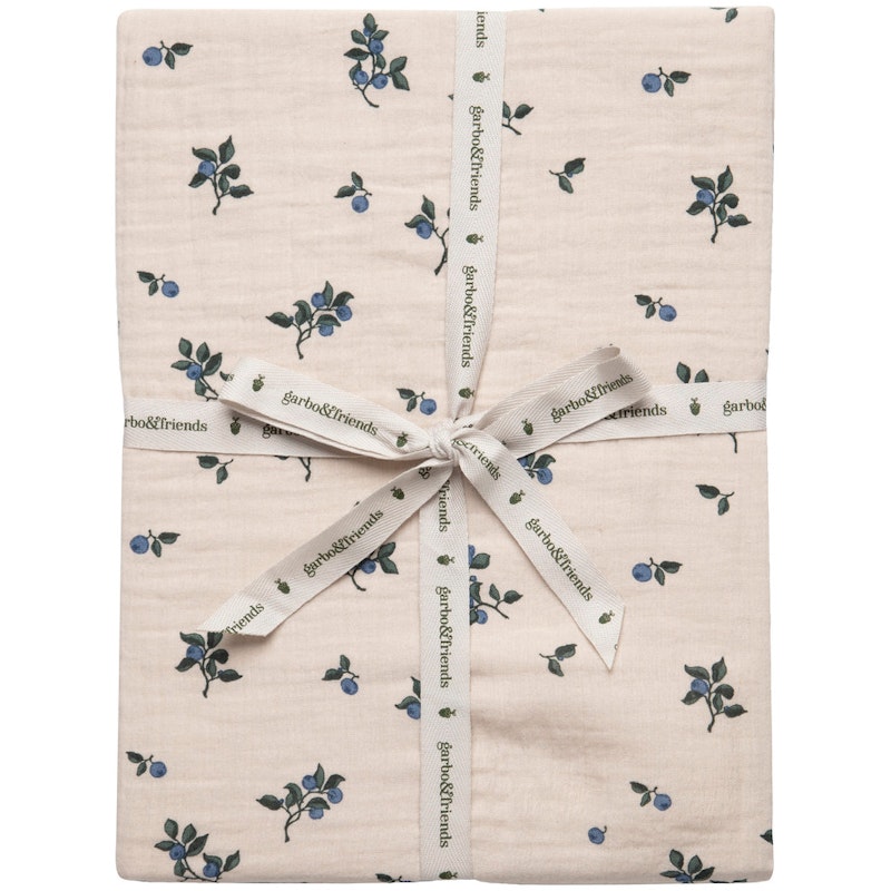 Blueberry Muslin Spannbetttuch, 60x120 cm