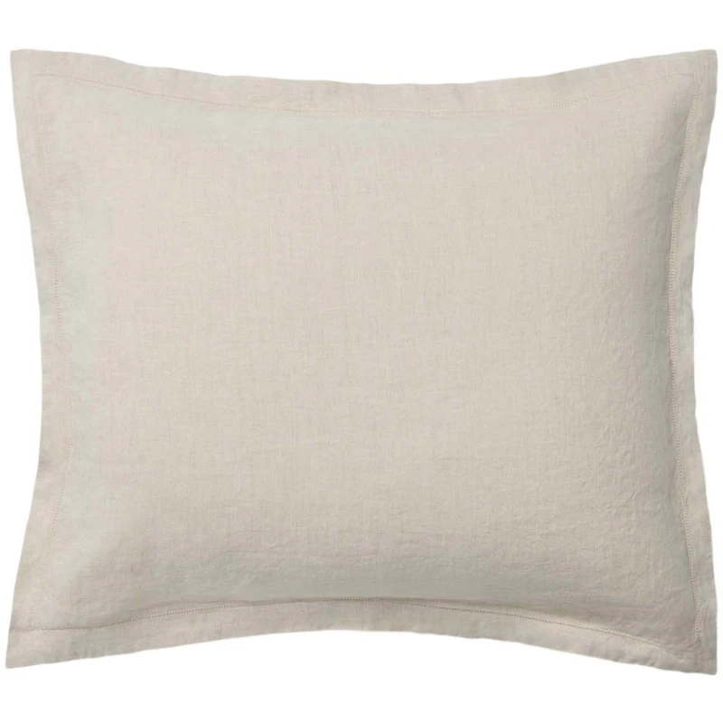 Hemstitched Linen Pillowcase, 50x60 cm