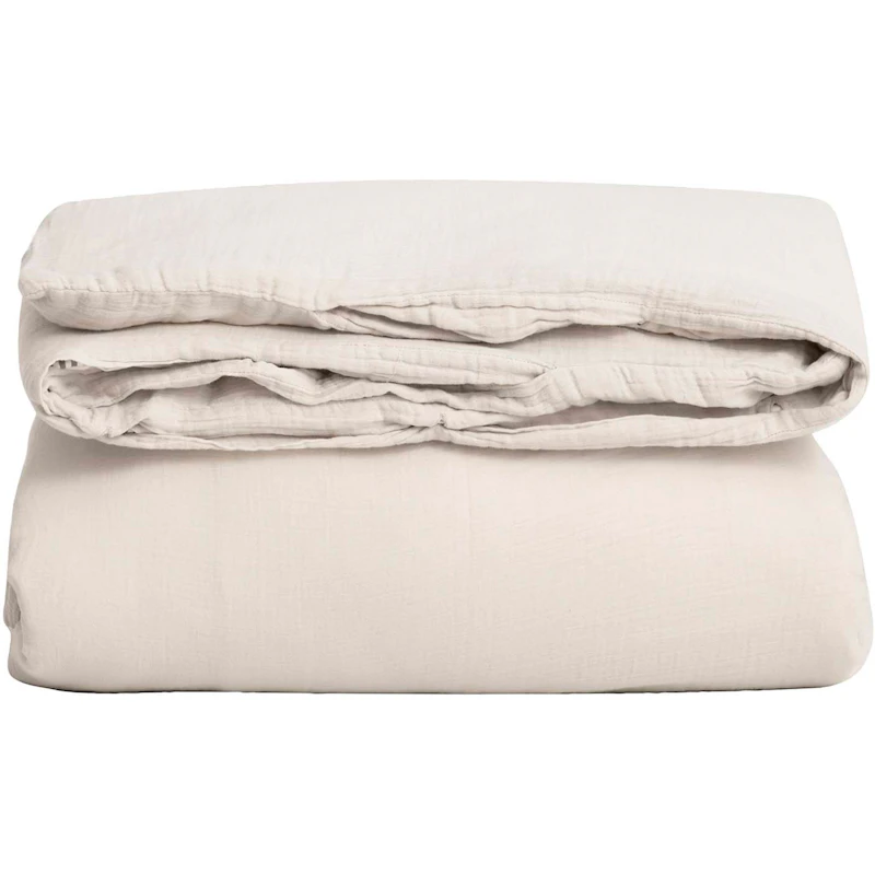 Eggshell Muslin Bettbezug Einzeln, 210x150 cm