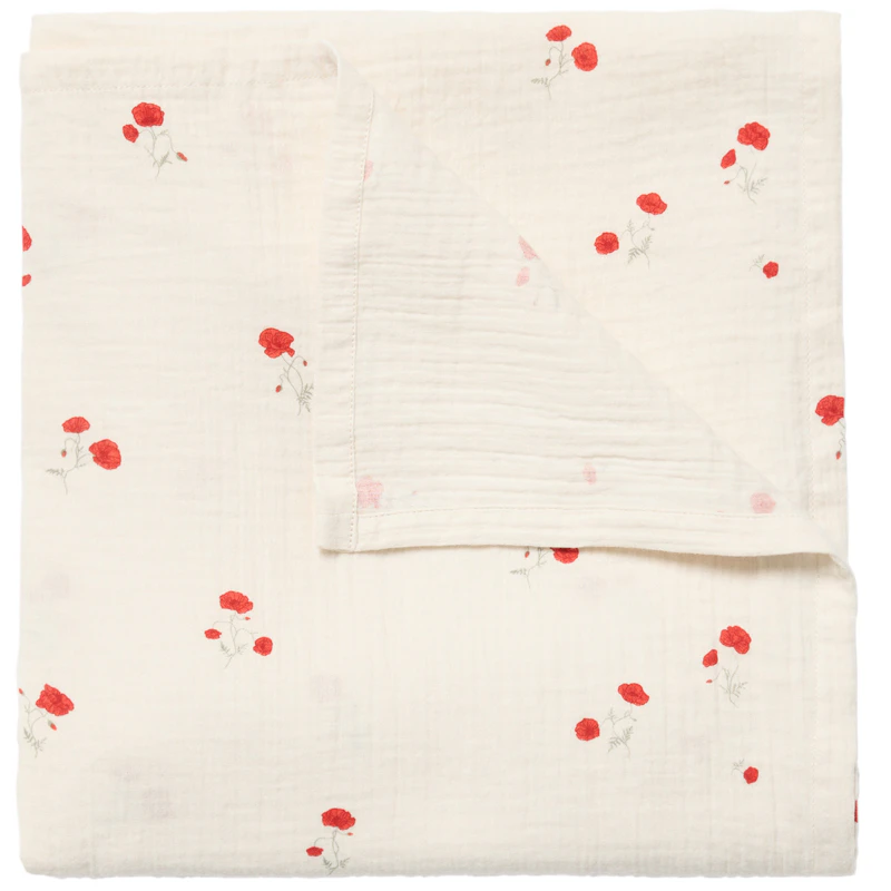 Poppy Babydecke Musselin, 110x110 cm