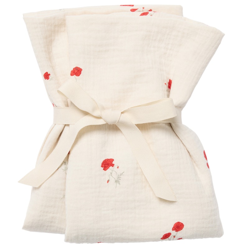 Poppy Mulltücher 2-er Set, 60x60 cm