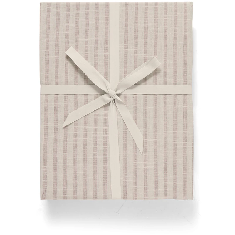 Stripe Mauve Spannbetttuch, 90x200 cm