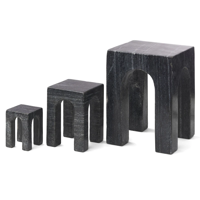 Arkis Bookend Buchstütze 3 Teile, Schwarz