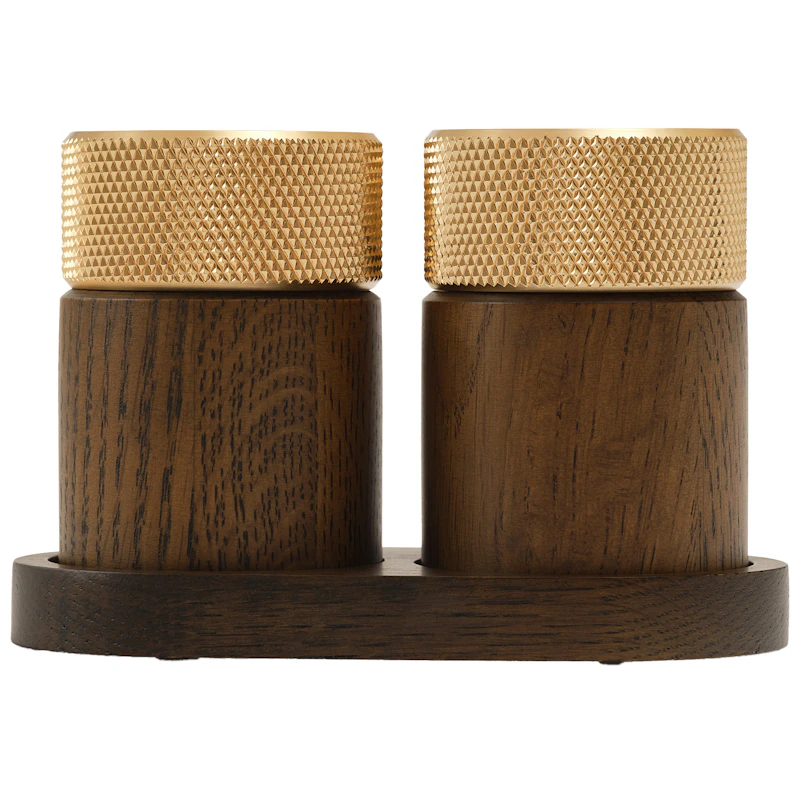 Sina Salz- Und Pfeffermühlenset, Dunkel Esche / Messing