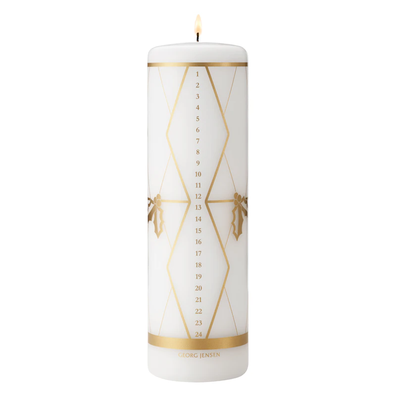 2026 Weihnachtskalenderkerze, Gold
