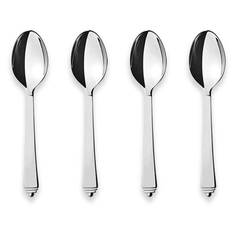 Pyramid Kaffeelöffel 4-er Set, Edelstahl