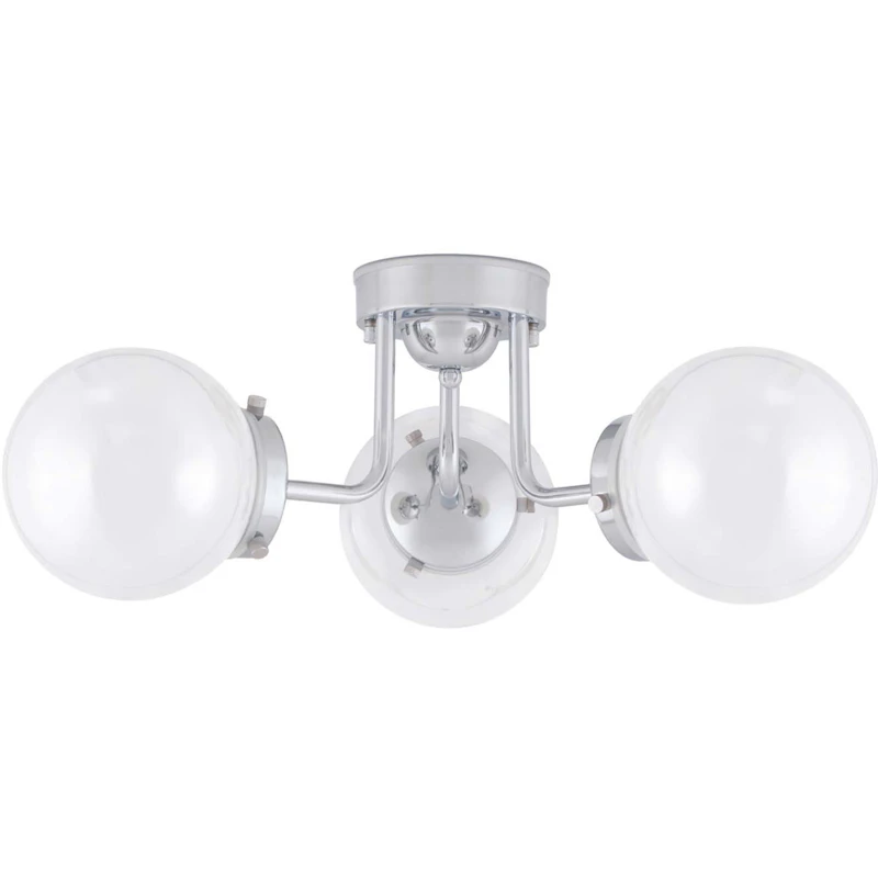 Alley Deckenlampe, Chrom / Weiß