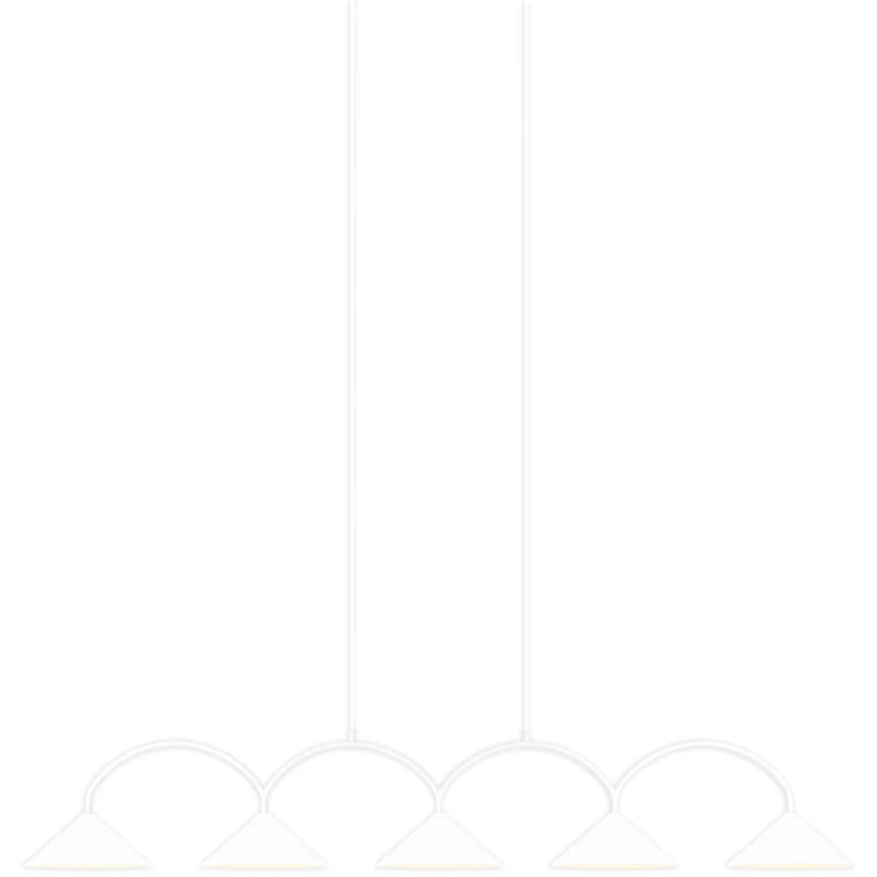 Curve 5 Hängelampe, Weiß
