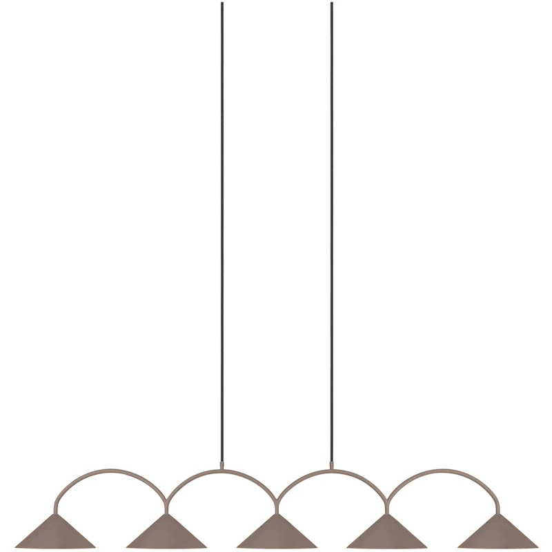 Curve 5 Hängelampe, Mocha