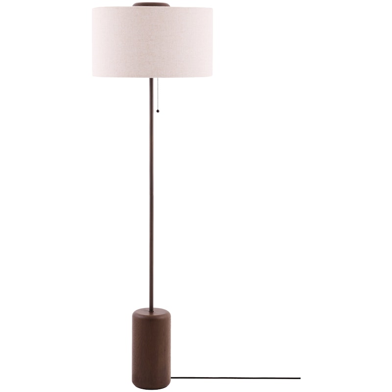 Bosco Stehlampe, Dunkel gebeizt Eiche / Beige