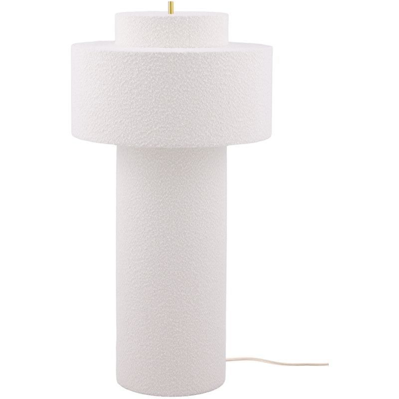 Noah Stehlampe Bouclé-Stoff, Weiß