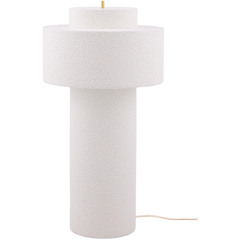Noah Stehlampe Bouclé-Stoff, Weiß