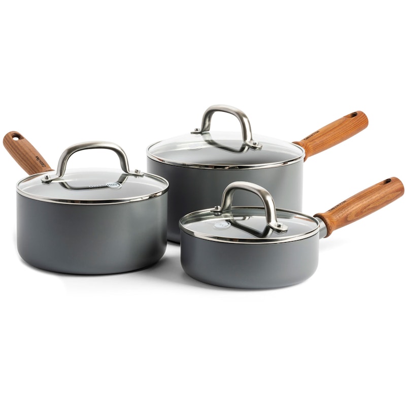 Mayflower Kasserolle mit Deckel 3-er Set Dark Charcoal