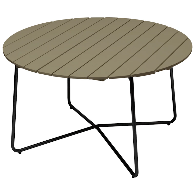 9A Tisch Ø120 cm, Light Green / Schwarz