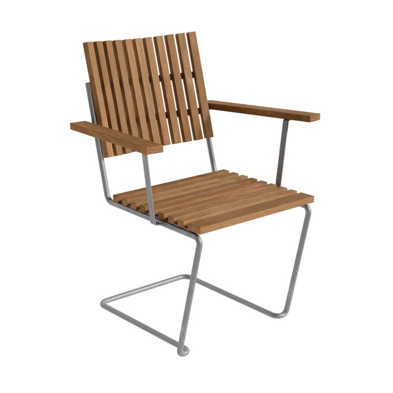 Bovik Sessel, Teak / Heiß Verzinkter Stahl