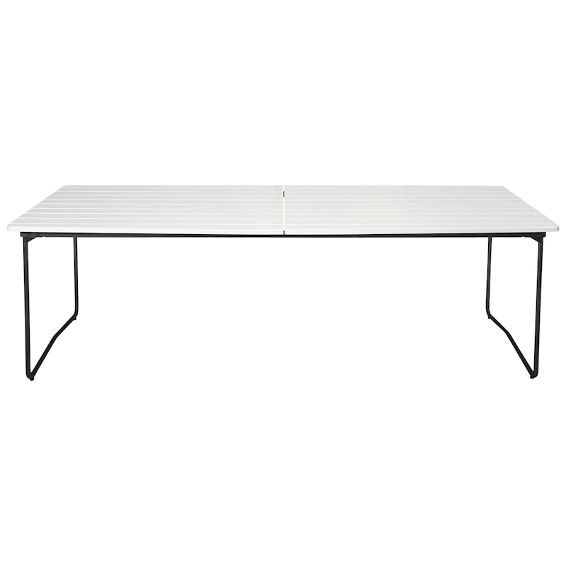 B31 Tisch 92x230 Cm, White lacquered Eiche / Schwarz