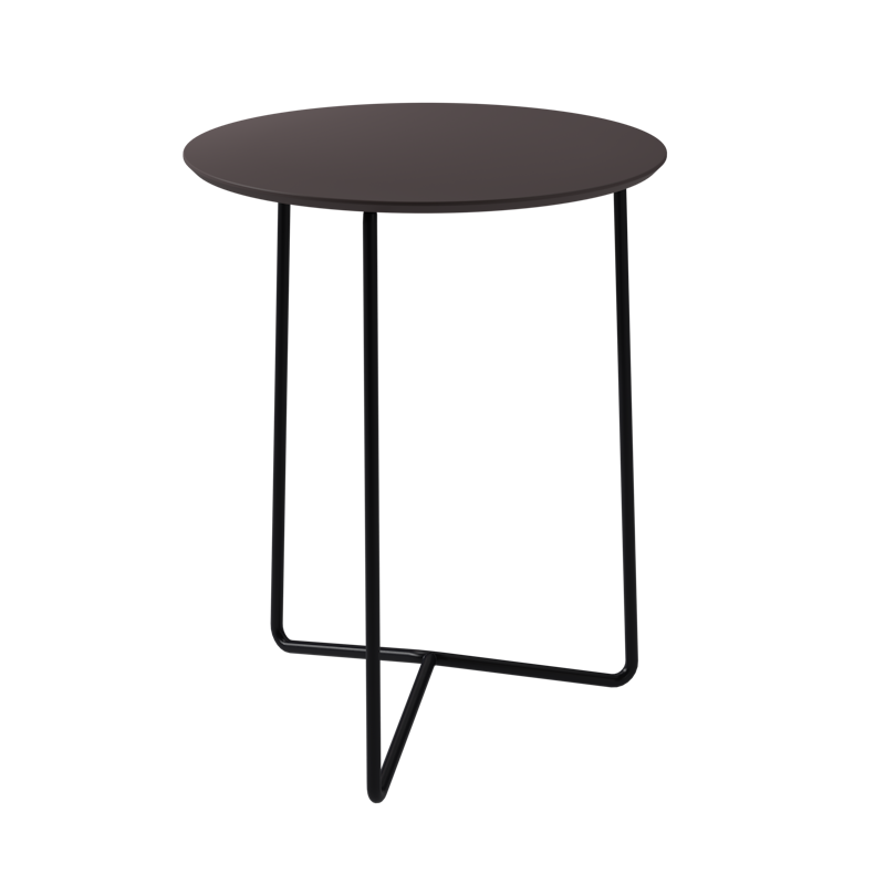 High Tech Tisch Ø60 cm, Charcoal / Schwarz