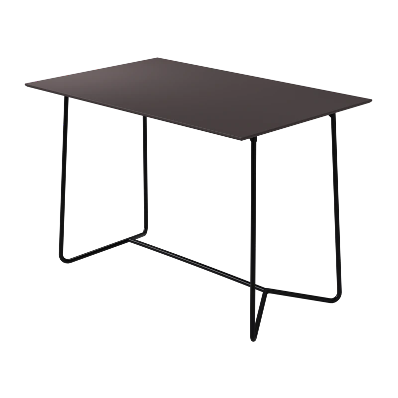 High Tech Tisch 70x110 cm, Charcoal / Schwarz