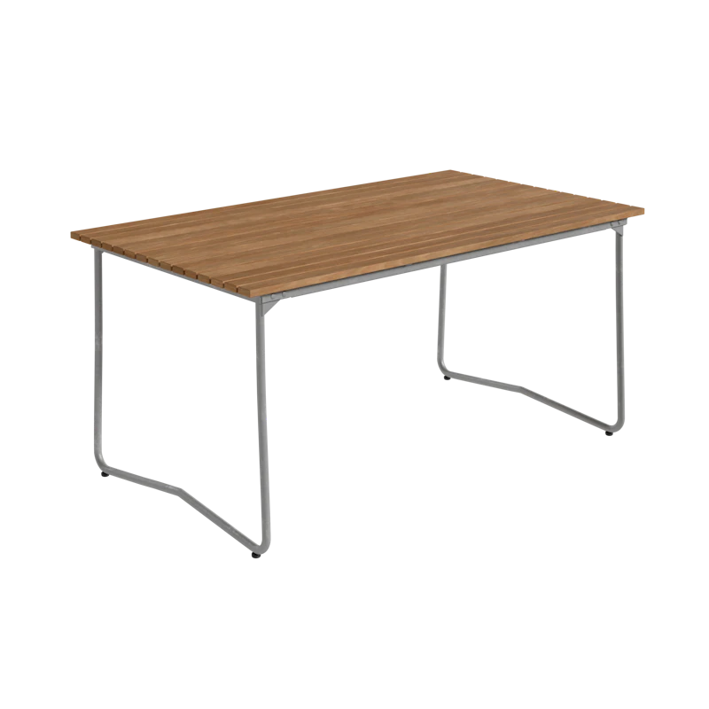 Bovik Tisch 92x150 cm, Teak / Heiß Verzinkter Stahl