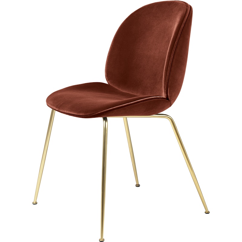 Beetle Stuhl Brass / Dandy, Rusty Red