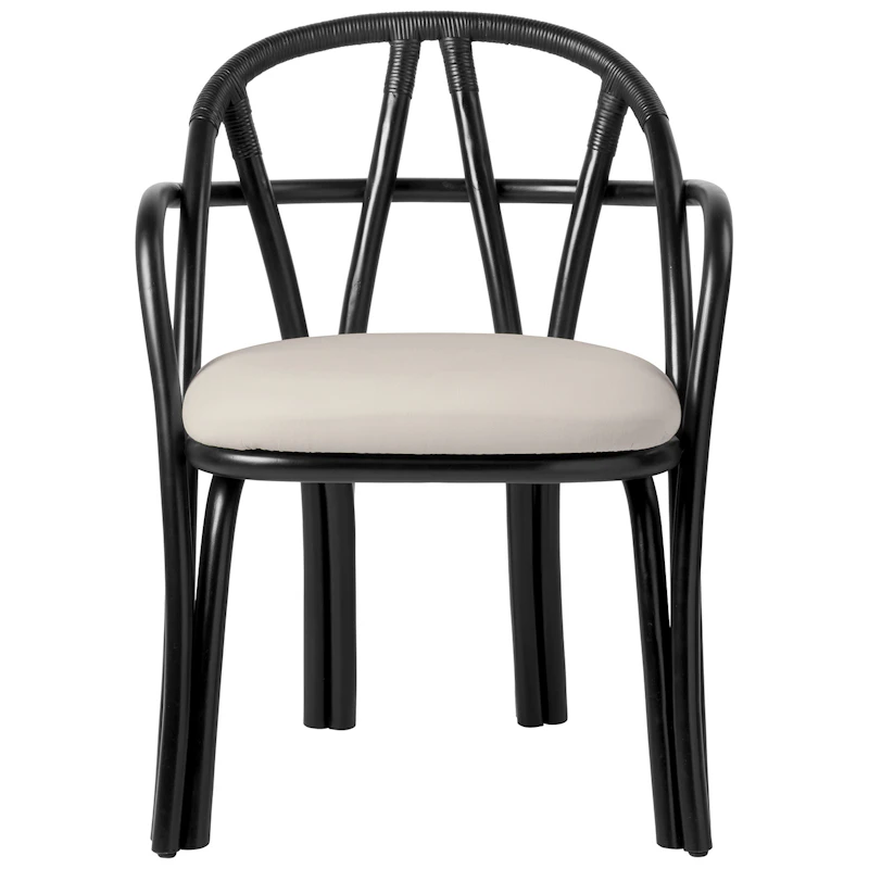 Bistra Esszimmersessel, Ebony / Fustagno 001