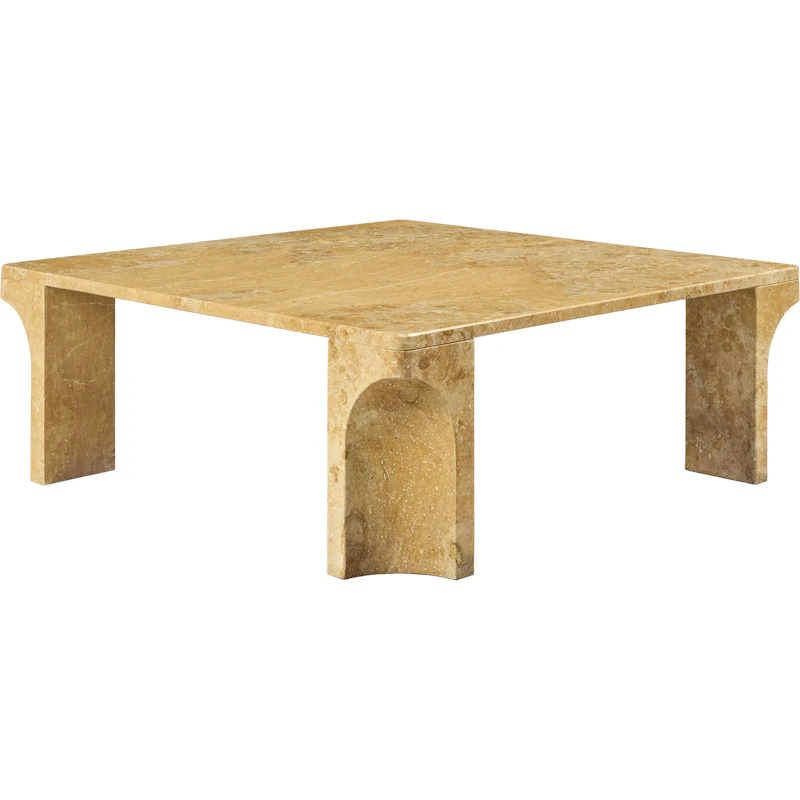 Doric Kaffeetisch 80x80 cm, Honey Amber
