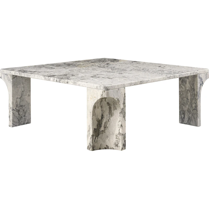 Doric Kaffeetisch 80x80 cm, Stormy Gray
