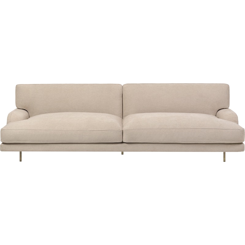 Flaneur Sofa LC 2,5-Sitzer, Bein Messing / Hot Madison 073 Beige