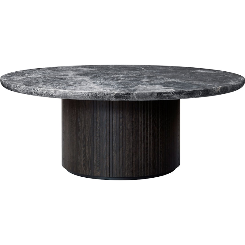 Moon Kaffeetisch Rund Ø150 H45, Brown Black / Grau Marmor