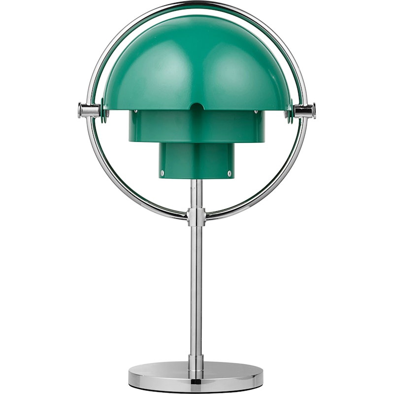 Multi-Lite Tischlampe Tragbar, Chrom / Teal Green