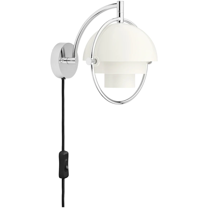 Multi-Lite Wandleuchte, White Semi Matt / Chrome