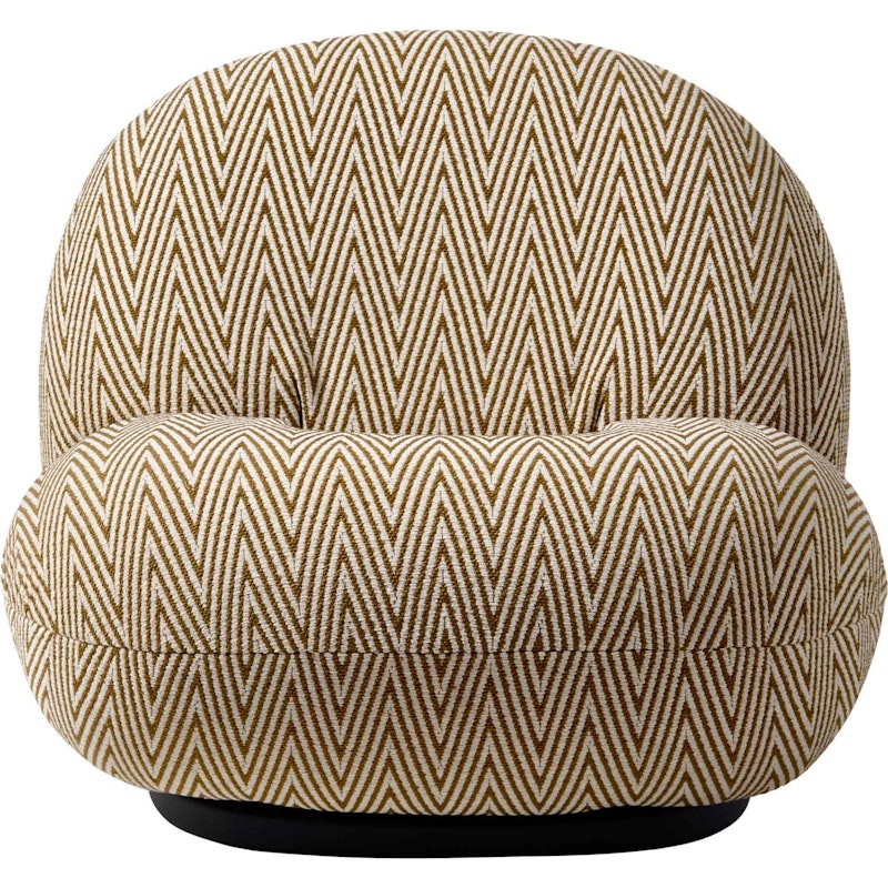 Pacha Outdoor Loungesessel, Dedar Chevron Outdoor Fr 022, Moosgrüner Fuß