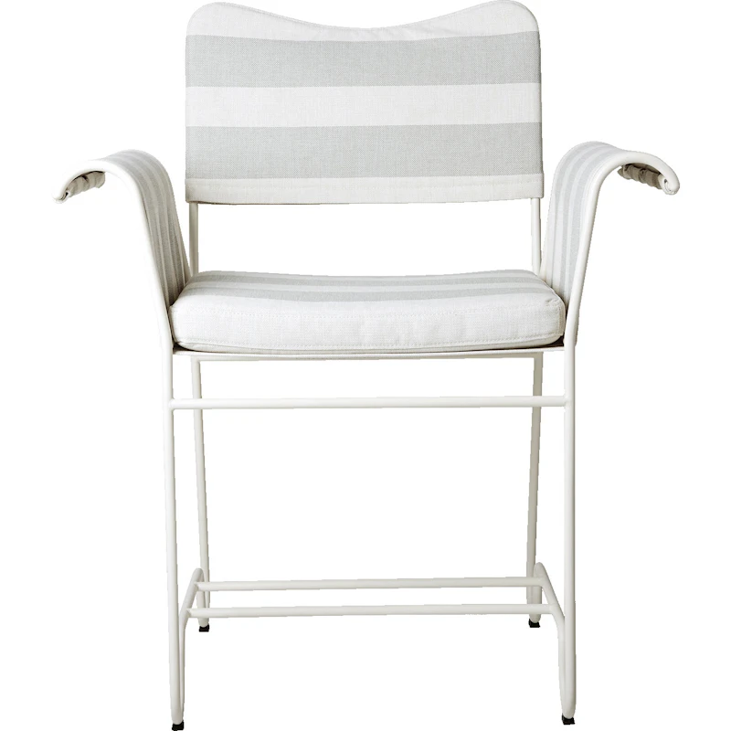 Tropique Esszimmerstuhl, Classic White Semi Matt / Leslie Stripe 20